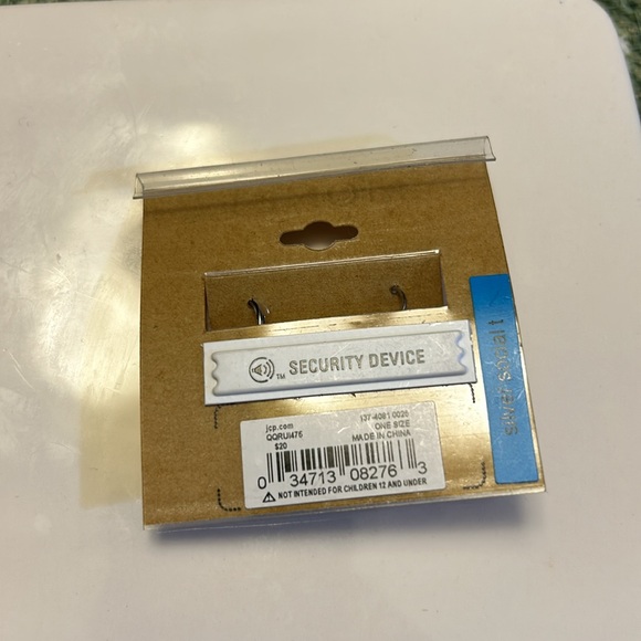 Monet Black Teardrop Earrings, NEW - Picture 3 of 3